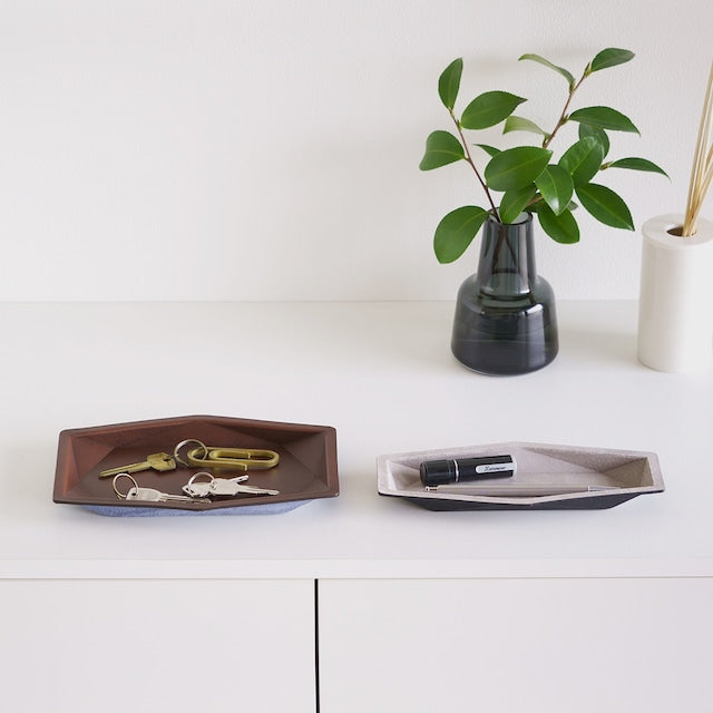 Hexa Leather Tray L 受注生産品