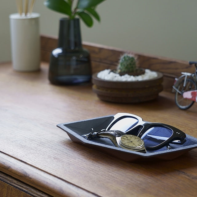 Hexa Leather Tray L standard